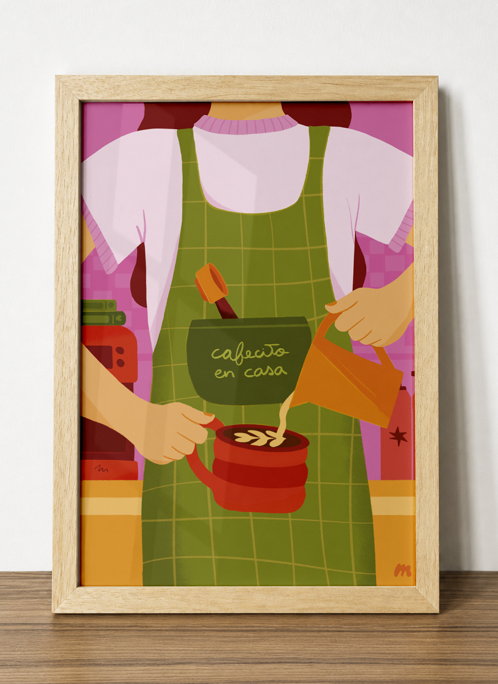 Print Gu&iacute;a de caf&eacute; en tama&ntilde;o 30x40 cm